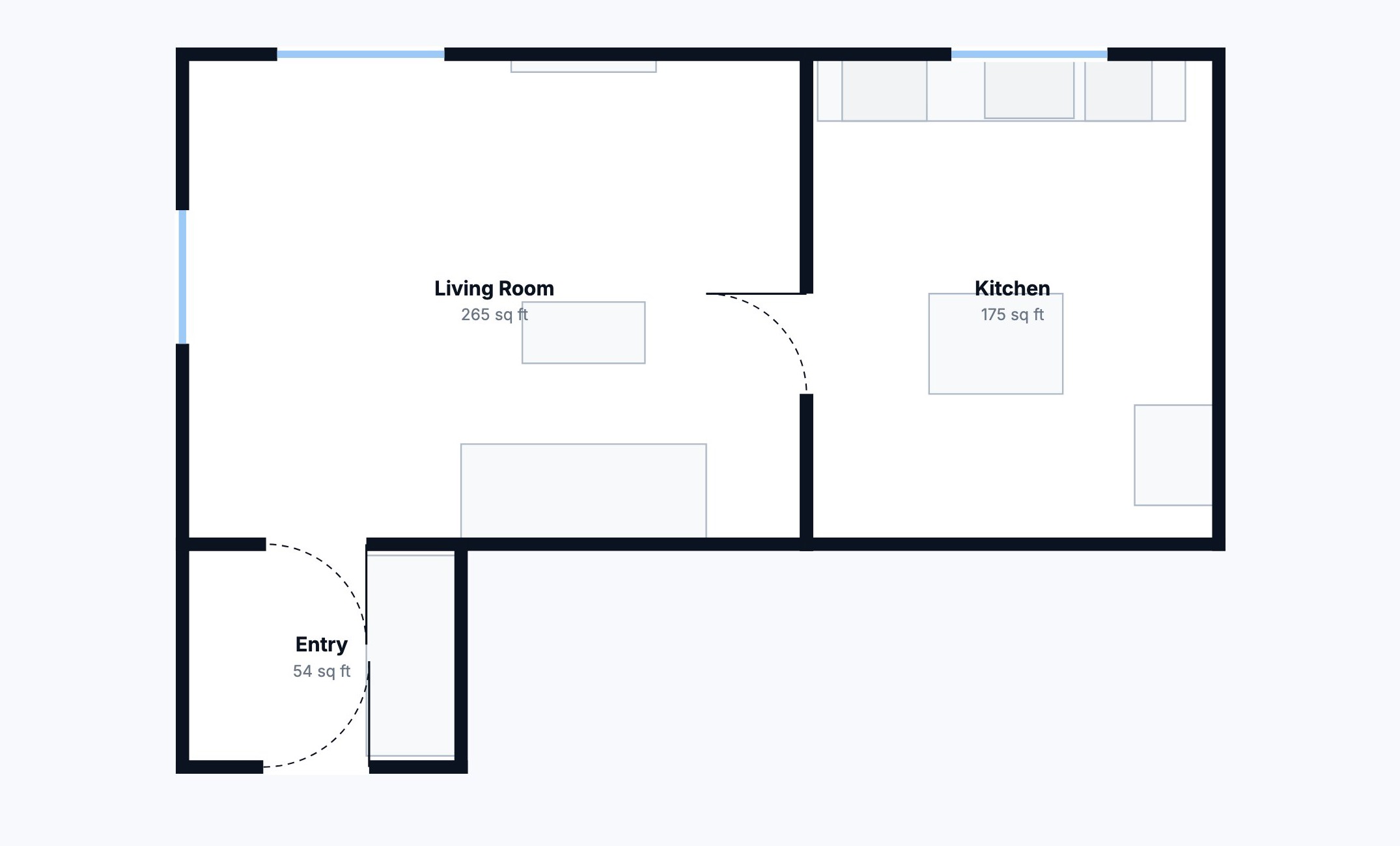 Editing a floor plan in the LIDAR Plans web editor